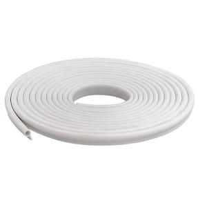 MD Building Products 1/2 in. x 17 ft. White Vinyl Gasket Weatherstrip 78394