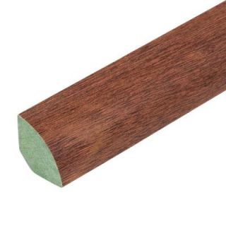 Faus Mahogany Santos 0.75 in. Width x 94 in. Length Laminate Quarter Round Molding 369812