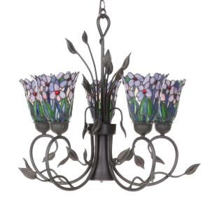 Dale Tiffany Tifffany Meadowbrook 5 Light Hanging Antique Bronze Chandelier DISCONTINUED STH11063