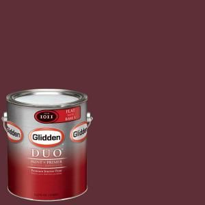 Glidden Team Colors 1 gal. #NFL 159B NFL Washington Redskins Burgundy Flat Interior Paint and Primer NFL 159B F 01