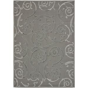 Safavieh Courtyard Anthracite/Light Grey 4 ft. x 5.6 ft. Area Rug CY7108 87A5 4