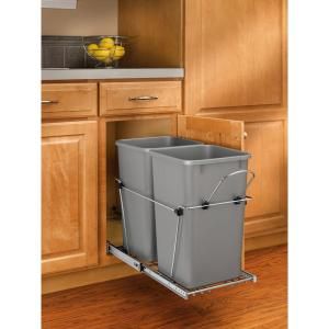 Rev A Shelf Double 27 quart Waste Containers RV 15KD 17C S