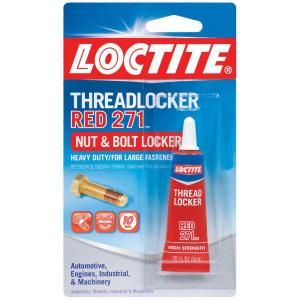 Loctite .20 fl. oz. Threadlocker Red 271 209741