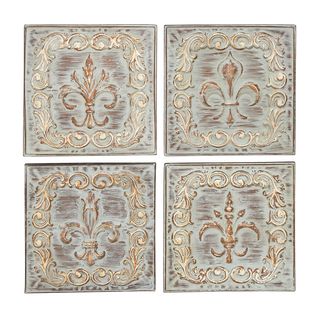 Four Assorted Metal Wall Decors