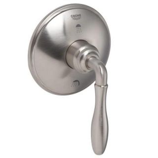 GROHE Seabury 1 Handle 3 Port Diverter Valve Trim Kit with Lever Handle in Brushed Nickel (Valve Not Included) 19221EN0