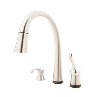 Delta Pilar Single Handle Pull Down Sprayer Kitchen Faucet in Stainless Steel with Touch2O Technology 980T SSSD DST