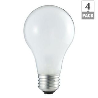 Philips EcoVantage 43 Watt Halogen A19 Soft White Dimmable Light Bulb (4 Pack) 426031
