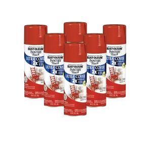Painters Touch 12 oz. Gloss Apple Red Spray Paint (6 Pack) DISCONTINUED 182682