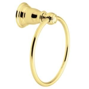 MOEN Kingsley Towel Ring in Polished Brass YB5486PB