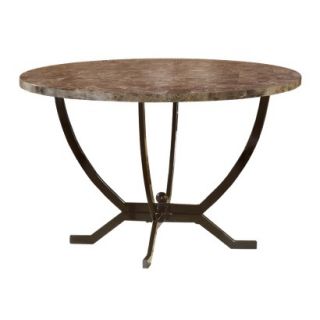 Dining Table: Hillsdale Furniture Monaco Dining Table with Faux Marble Top  