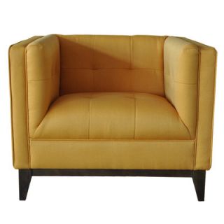 Moes Home Collection Pancini Club Chair HV 1015 11 / HV 1015 27 Color: Yellow