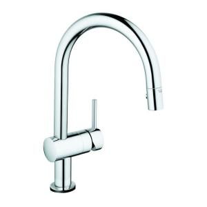 GROHE Minta Touch 1 Handle Electronic Kitchen Faucet in SuperSteel InfinityFinish 31359DC0