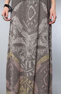 Free People The Blast From The Past Maxi Dress in Charcoal Combo