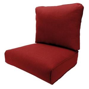 Hampton Bay Woodbury Dragon Fruit Replacement Outdoor Lounge Chair Cushion JY9127 L CR