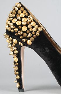 Sam Edelman The Roza Shoe in Black Crushed Velvet