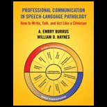 Professional Communication in Speech Language Pathology