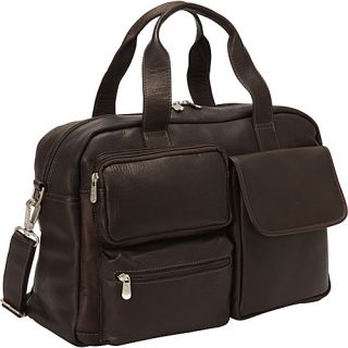 Multi Pocket Carry On Chocolate   Piel Small Rolling Luggage