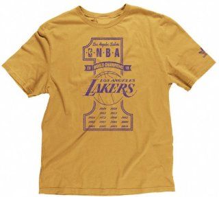 Los Angeles Lakers 2010 Champions 16X Champs Number One Team Premium T shirt Small : Sports Fan T Shirts : Sports & Outdoors