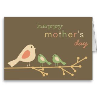 Mod Birds Mother's Day Cards