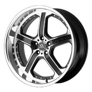 Lorenzo WL021 18x8 Black Wheel / Rim 5x112 with a 32mm Offset and a 66.56 Hub Bore. Partnumber WL02188057732: Automotive