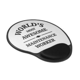 World's most awesome Maintenance Worker Gel Mousepad