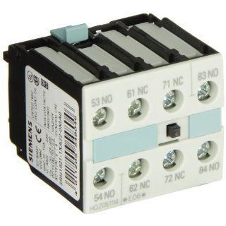 Siemens 3RH19 21 1XA22 0MA0 Auxiliary Switching Block For Contactor, S0 S12 Size, Screw Connection, 4 Pole, 22 Identification Number, 2 NO + 2 NC Contacts: Motor Contactors: Industrial & Scientific