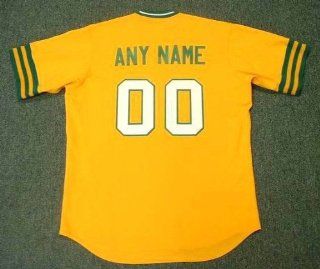 OAKLAND ATHLETICS 1970's Majestic Cooperstown Throwback Home Jersey Customized with Any Name & Number(s), LARGE : Sports Fan Jerseys : Sports & Outdoors