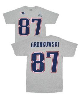 New England Patriots Rob Gronkowski YOUTH Super Bowl Name and Number Jersey T Shirt Size: S : Football Apparel : Sports & Outdoors