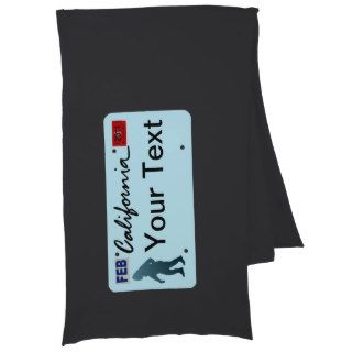 California Sasquatch License Plate Scarf Wraps