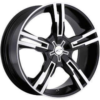 Platinum Saber 16 Black Wheel / Rim 5x112 & 5x120 with a 42mm Offset and a 74 Hub Bore. Partnumber 292 6722B: Automotive