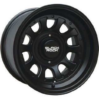 Black Rock Type D Alloy 17x8 Black Wheel / Rim 5x5 & 5x5.5 with a 0mm Offset and a 87.00 Hub Bore. Partnumber 909B 785345: Automotive