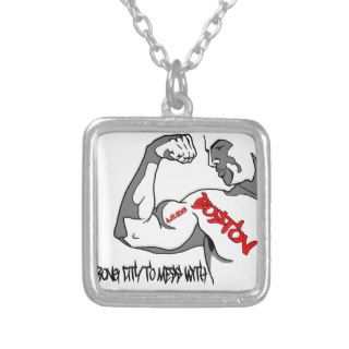 Boston Strong Muscle Custom Necklace