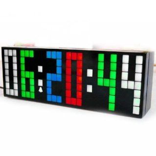 Generic 2 Generation Digital Large Big Number Jumbo LED Alarm Clock with Countdown/Snooze/Option 4 Corlors Changing Light: Electronics