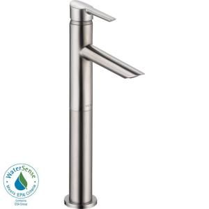 Delta Compel Single Hole 1 Handle Vessel Sink Bathroom Faucet in Stainless 761LF SS