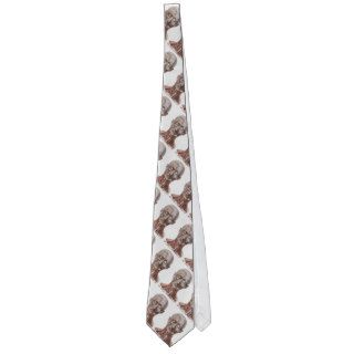 Vintage Human Anatomy Head Neck Face Neck Tie