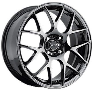 MSR 95 18 Black Chrome Wheel / Rim 5x4.5 with a 42mm Offset and a 72.64 Hub Bore. Partnumber 9589812: Automotive