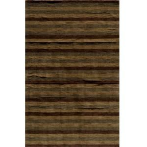 Momeni City Life Collection Brown 5 ft. x 8 ft. Area Rug METROMT 13BRN5080