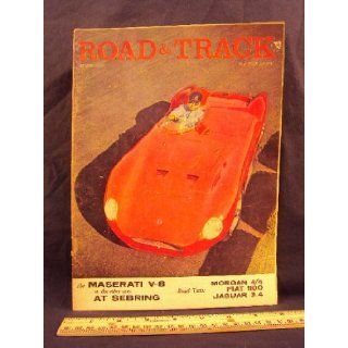 1957 57 June ROAD and TRACK Magazine, Volume 8 Number # 10 (Features Road Test On Fiat 1100, Morgan 4/4 Series II, & Jaguar 3.4) Road and Track Books