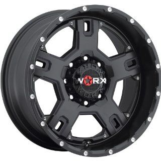Worx Havoc 18 Satin Black Wheel / Rim 8x6.5 with a 12mm Offset and a 125.2 Hub Bore. Partnumber 802 8982SB+12: Automotive