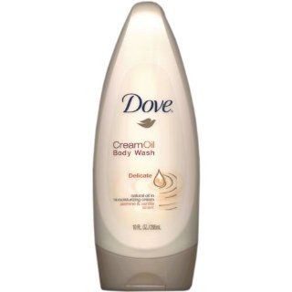 Dove Cream Oil Body Wash, Jasmine & Vanilla Scent, Delicate, 10 fl oz (Pack of 3) : Beauty