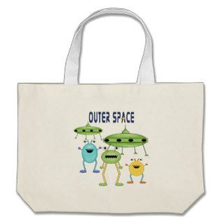 Outer Space Aliens Tote Bag