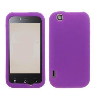 Soft Skin Case Fits LG myTouch/Maxx Touch E739 Solid Purple Skin T Mobile: Cell Phones & Accessories