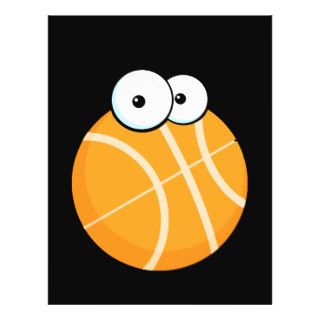 silly cartoon character basketball sports cartoon flyer design