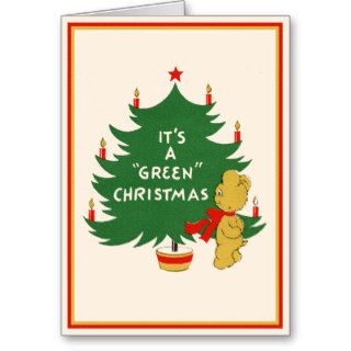 It's A Green Christmas ! Cards