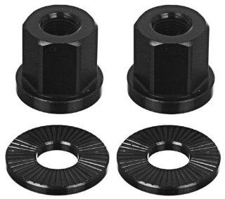 The Shadow Conspiracy Alloy BMX Bike Axle Nuts   3/8 inch   Black : Bike Components : Sports & Outdoors