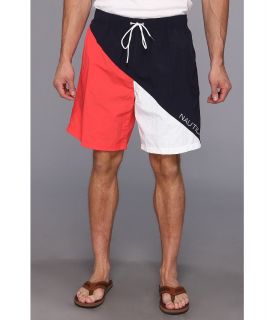Nautica Big & Tall Big Tall Quick Dry Color Block Swim Trunk Mens Shorts (Multi)