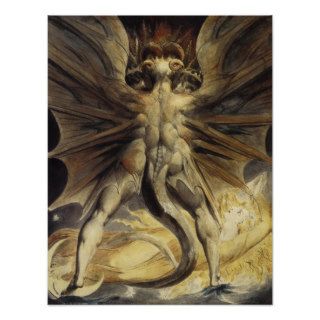 Great Red Dragon by William Blake Print