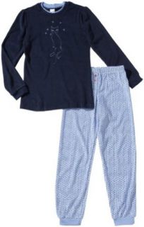Schiesser Mädchen Pyjama 139848 804, Gr. 164, Blau (804 nachtblau): Bekleidung