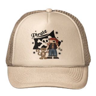 Pirate Boy With Monkey Tshirts and Gifts Hats