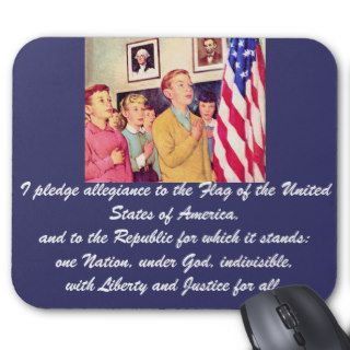 I Pledge Allegiance To the Flag Mouse Pad
